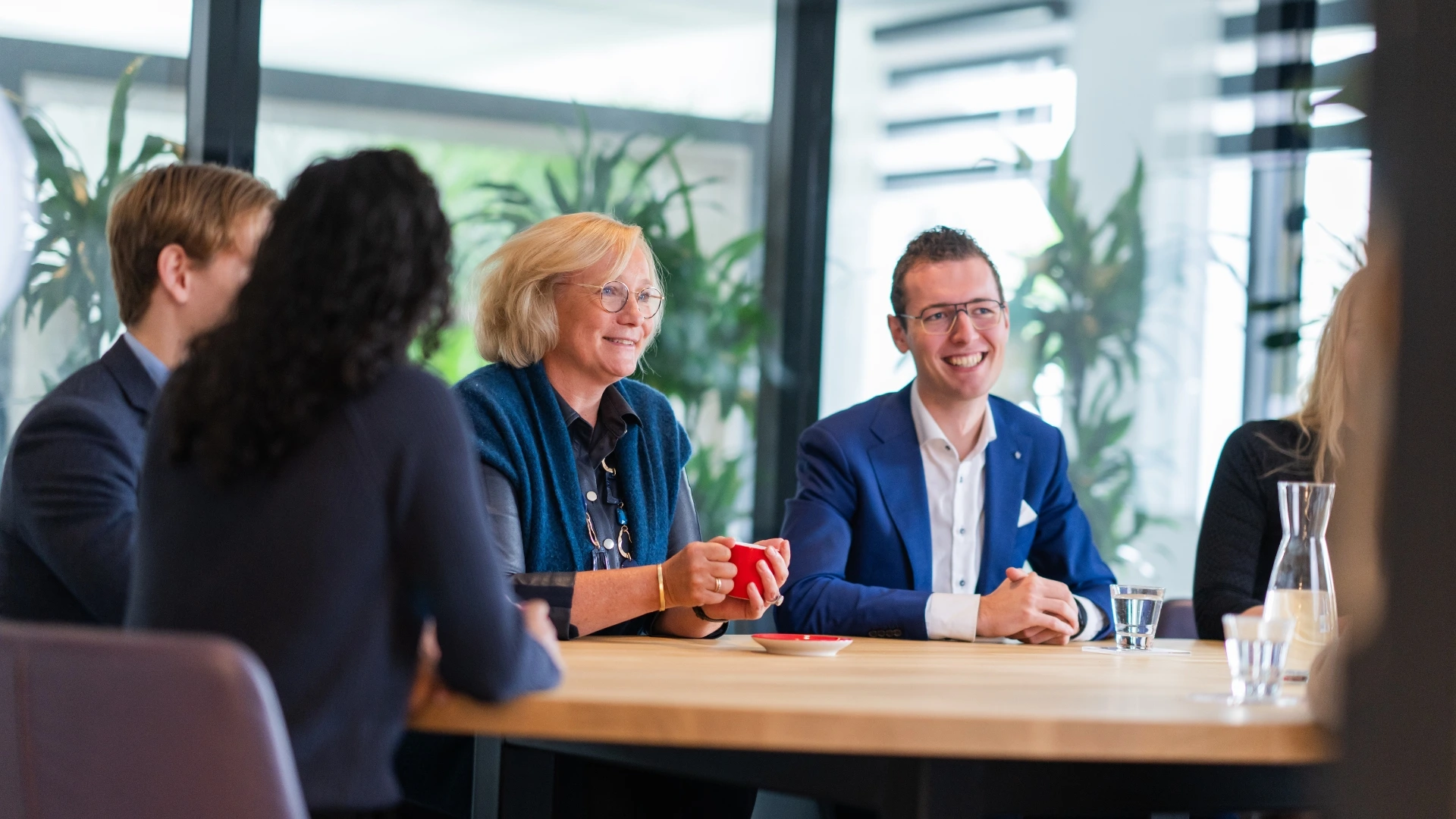Prof meeting met collega's bij Lansigt